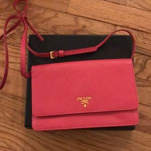 AUTHENTIC Prada crossbody/wallet with mirror
